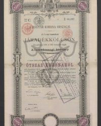 Mit 3 1/2 % verzinsliche Rentenanleihe. Ausgegeben auf Grund des Gesetz-Artikels XXX vom Jahre 1897. Staatsschuldverschreibung über 500 Kronen, Litt. C, Nr. 04.197