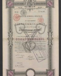 Mit 3 1/2 % verzinsliche Rentenanleihe. Ausgegeben auf Grund des Gesetz-Artikels XXX vom Jahre 1897. Staatsschuldverschreibung über 500 Kronen, Litt. C, Nr. 04.197
