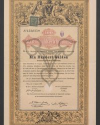 100 Gulden Staatsschuldverschreibung. Ein Hundert Gulden österreichischer Währung, No. 453.635