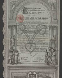 Anleihe von Francs 274,375,000 = Mark D. R.-W. 222.243.750 Nominal-Capital in Obligationen der 4% Amortisirbaren Rente von 1890; No. 131260