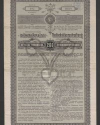 4 %ige Anleihe von 33.800.000 Kronen. Teilschuldverschreibung auf den Ueberbringer lautend über 200 zweihundert Kronen, Serie 187, Nummer 18619