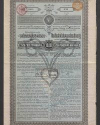 4 %ige Anleihe von 33.800.000 Kronen. Teilschuldverschreibung auf den Ueberbringer lautend über 10.000 zehntausend Kronen, Serie 1668, Nummer 656.