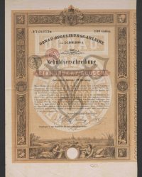 Donau-Regulirungs-Anleihe von 24.000.000 fl. Schuldverschreibung einhundert Gulden österreichische Währung; No. 149.172