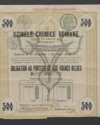 Emission de 811 Obligations à 500 francs Belges 6 %. Obligation au porteur de 500 francs Belges No. 602