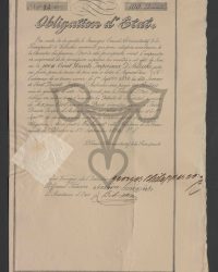 Obligation d'Etat. 100 #: Cent Ducats Imperiaux D'Autriche