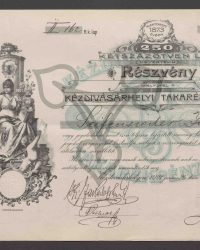 Aktie. 250 Kétszazötven Lei. II. 162 R.k. Blatt, Nummer 1124