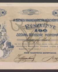 Aktie. 100 über Einhundert Kronen. Nummer: 1634