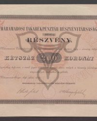 Aktie. Zweihundert Kronen. Nr. 0686.