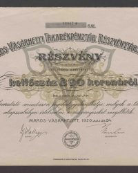 Aktie. Sechzig Kronen. Nr. 10987