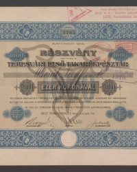 Aktie. Tausend Kronen. Nr. 1765
