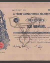 Aktie. Einhundert Kronen. Nr. 1417