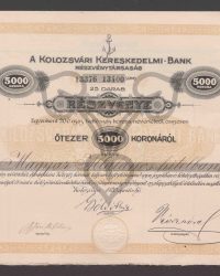 Aktie. Jeweils mit einem Nennwert von 200 Kronen, insgesamt 5000 Kronen. Nummern 13376 - 13400
