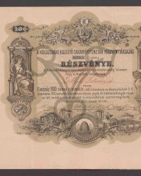 Aktie. Einhundert Stück zu je einer Krone. Nummer 0265.