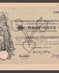 Aktie. Einhundert Forint. Nummer 0254