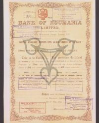 Share Warrant to Bearer. Capital Pound 300.00, Dividet Into 50.000 Shares of Pound 6 Each. One fully paid Share of Pounds 6. Warrant No. 3761, Nr. 10551 to 10555