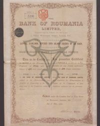 Share Warrant to Bearer. Capital Pound 300.00, Dividet Into 50.000 Shares of Pound 6 Each. One fully paid Share of Pounds 6. Warrant No. 5198, Nr. 17736 to 17740