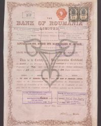 Share Warrant to Bearer. Capital Pound 300.00, Dividet Into 50.000 Shares of Pound 6 Each. One fully paid Share of Pounds 6. Warrant No. 252, Nr. 25011 to 25020