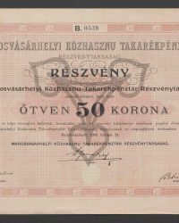 Aktie. Fünfzig Kronen. B. 0539