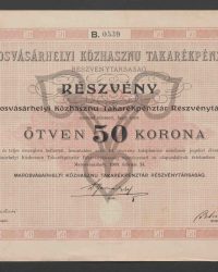 Aktie. Fünfzig Kronen. B. 0539