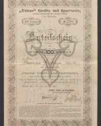 Anteilschein. Hundert Kronen 100. No 1290