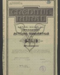 Nominalaktie. 500 Lei. No. 407461