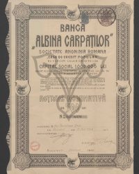 Nominalaktie von 500 Lei. No. 01774