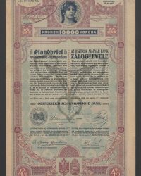 Pfandbrief. Kronen 10000. No 10492