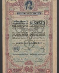 Pfandbrief. Kronen 10000. No 10492