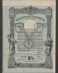 Lettre de Gage de 5000 Lei 5 %. No. 115409