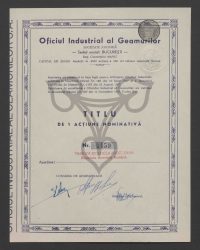 Titel über eine Nominalaktie. Nr. 2459