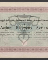 5 Aktie über je Lei zweihundert = Lei eintausend. 008086 - 008090